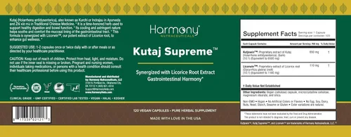 Vista 2 de Kutaj Supreme - Apoyo para la salud digestiva y el equilibrio intestinal - Fórmula tradicional a base de hierbas - Bienestar gastrointestinal, grado