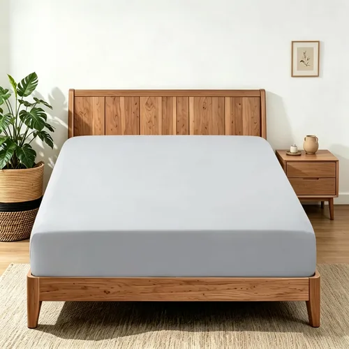 Vista 13 de Sábana bajera ajustable 100% algodón egipcio, tamaño matrimonial, 600 hilos, bolsillo profundo de 8 a 16 pulgadas, sábana inferior de tejido Negro