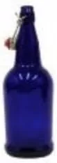 Vista 2 de FastRack Botellas con tapa abatible de 33 onzas, paquete de 12, botellas de vidrio con tapa abatible ámbar para elaboración casera, bebidas