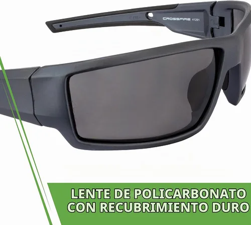 Vista 7 de Crossfire Gafas de seguridad Gris aluminio/humo