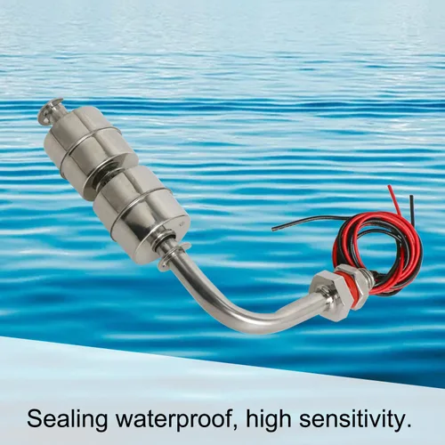 Vista 18 de Aopin Interruptor de sensor de nivel de agua de acero inoxidable, sensor de nivel de líquido, controlador de flotador de bola de plástico para bomba