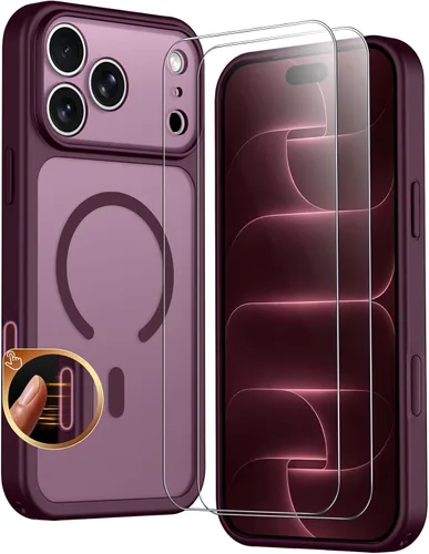 Vista 77 de SPIDERCASE Funda magnética translúcida diseñada para iPhone 11, con 2 protectores de pantalla de vidrio templado, antihuellas, para iPhone 11 de 6.1