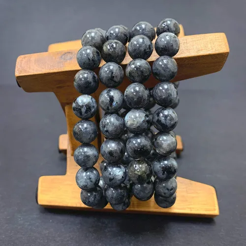 Vista 75 de Gem Avenue Handmade Round Bead Stretch Bracelet Unisex Natural Stone Beaded Jewelry for Men & Women, Elastic Wristband for Daily Wear