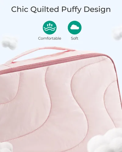 Vista 2 de BAGSMART Wet Dry Bags - Paquete de 5 bolsas de viaje reutilizables para trajes de baño, pañales de tela para bebé, playa, piscina, cubos de embalaje