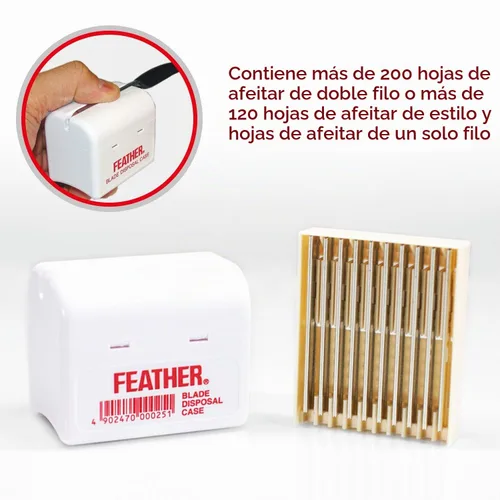 Vista 2 de Envase para guardar cuchillas de afeitar, de Feather