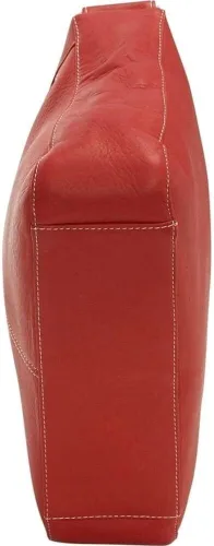 Vista 5 de Le Donne Cuero Top Zip Hobo - Bolso de cuero de vaca colombiano de grano completo para mujer