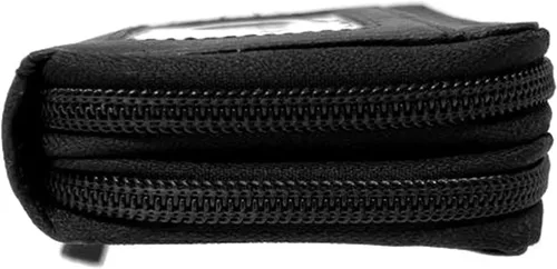 Vista 7 de Alpine Swiss Cartera organizadora de acordeón para mujer, de cuero, tarjeta, identificación, Negro -, Compacto