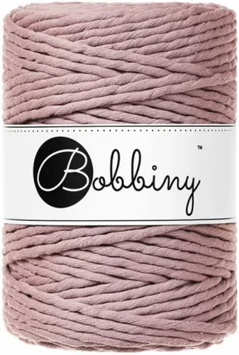 Vista 2 de Bobbiny Cordón de macramé XXL de 0.197 in de una sola capa (aguamarina), 108 yardas/330 pies (100% algodón reciclado)