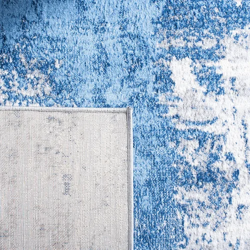 Vista 6 de SAFAVIEH Jasper Collection - Alfombra decorativa de 2 x 4 pies, azul y marfil, diseño abstracto moderno, no desprende pelusa y de fácil cuidado