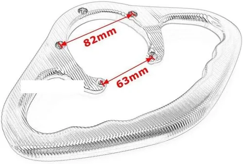 Vista 6 de F - Manijas CNC para pasajeros, para motocicleta, para Yamaha MT-07, MT-03, MT-09, MT-25, MT, 03, 07, 09, 25, MT09, MT03 Y (color negro MT-03)