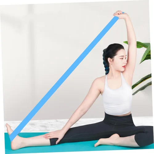 Vista 4 de 3 bandas de resistencia para yoga y entrenamiento de fuerza, bandas elásticas con alta elasticidad y resistencia para brazos, espalda, piernas