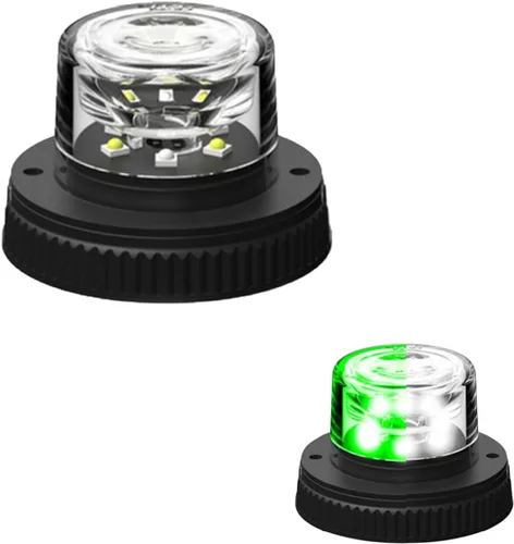 Vista 14 de SpeedTech Lights Flare 360° 6 LED 18 W Luz estroboscópica – Bombilla de botón oculta, faro de peligro para vehículos de policía, construcción Rojo