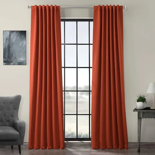 Vista 14 de HPD Half Price Drapes BOCH-171113-84, cortinas sólidas para oscurecer habitación (1 panel), 50 x 84 pulgadas, color beige alabastro