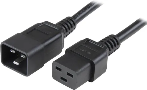Vista 6 de StarTech - Cable de extensión resistente de 2 pies, 20 A, 250 V (BA16-2200-POWER-CORD) IEC 60320 C19 to C20, UL Listed, AC Power Cable, Heavy