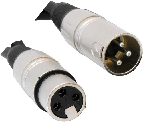 Vista 3 de Audio2000'S ADC2037X2 - Paquete de dos cables XLR macho a XLR hembra de micrófono/parche/escenario/audio/grabación (dos cables de 3 pies)