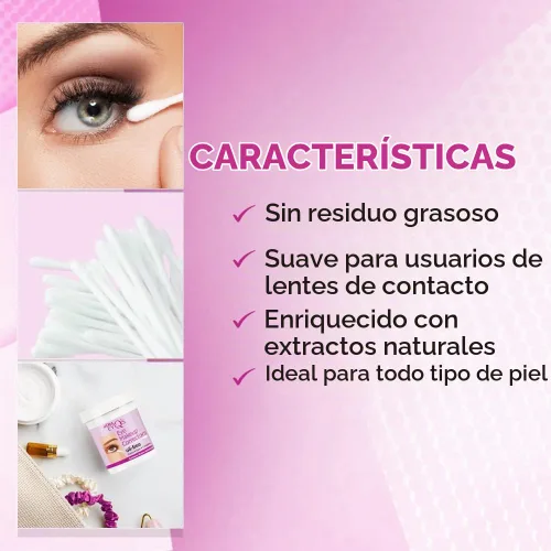 Vista 4 de Andrea Eyeq's - Correctores de maquillaje de ojos sin aceite, hisopos prehumedecidos, 50