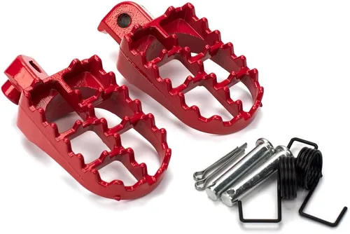Vista 11 de XINGWU Reposapiés negro para motocross, pedales de aluminio para XR50R PW50 CRF70 TW200 KLX110 CRF50 50cc 70cc 90cc 110cc 125cc TaoTao pieza
