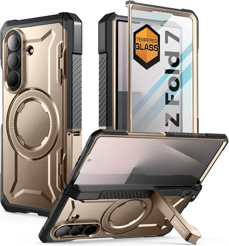 Vista 10 de SUPCASE Funda para Samsung Galaxy Z Fold 7 con Soporte (UB Grip), [Compatible con MagSafe] [Protector de Pantalla de Vidrio Templado Integrado]