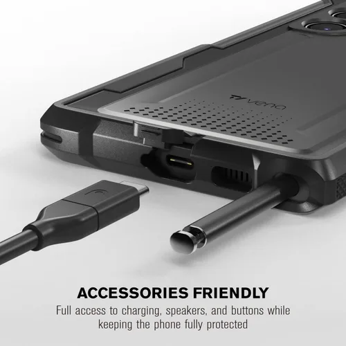 Vista 8 de VENA vArmor - Funda resistente compatible con Samsung Galaxy S22 Ultra (2022)