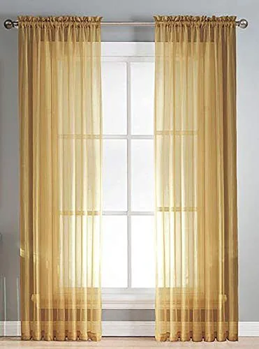 Vista 30 de Sapphire Home Cortinas traslúcidas negras de 63 pulgadas de largo, juego de 2 paneles de cortinas traslúcidas, filtrantes de luz, cortinas Negro