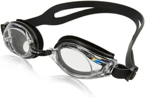 Vista 10 de Sporti Gafas de natación unisex para adultos con óptica positiva, gafas antivaho para hombres y mujeres, resistentes a las roturas, con dobles