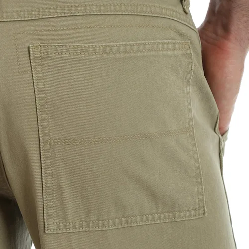 Vista 3 de Wrangler Authentics pantalones cargo de sarga rectos holgados de primera calidad para hombre
