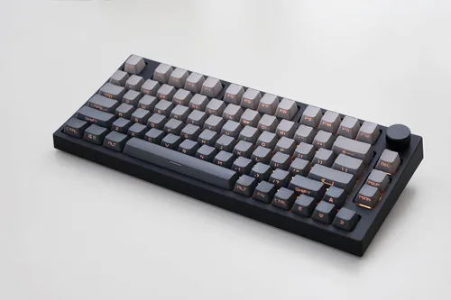 Vista 10 de NJ80-AP Teclado mecánico inalámbrico con perilla Bluetooth 5.0/2.4G/conexión con cable 75% Teclado para juegos programable RGB personalizado