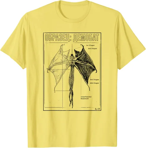 Vista 16 de Stranger Things 4 Demobat Biology Camiseta, Blanco, S