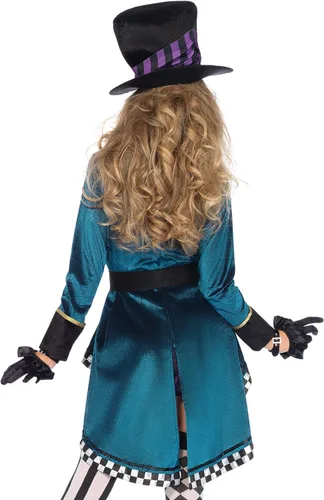 Vista 2 de Leg Avenue womens Delightful Mad Hatter Halloween Costume