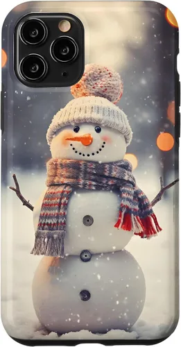 Vista 29 de Cute Christmas Snowman Winter Snow Scene Holiday Season Case for iPhone 17