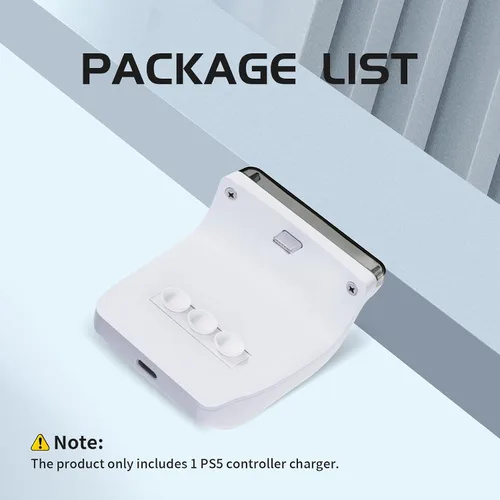 Vista 6 de Paquete de batería recargable para PS5 Controller PS5, estación de carga del controlador PS5, cargador de controlador PS5 para controlador