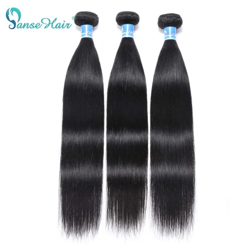 Vista 7 de Mechones de cabello 10A Remy peruano, cabello lacio, sedoso, 100 % sin procesar