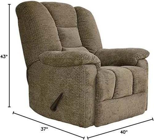 Vista 10 de Homelegance Silla reclinable manual, marrón