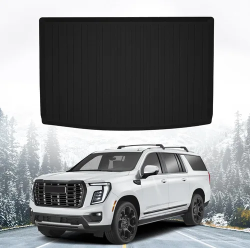 Vista 2 de Forro de carga prémium para GMC Yukon XL Denali 2021-2026 – 100% de protección, alfombrilla de maletero de automóvil de ajuste personalizado