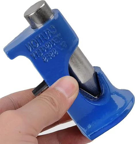 Vista 7 de Herramienta engarzadora de martillo, crimpadora de martillo sólido para batería y cables de soldadura, calibre de cable de 16 AWG a 4/0 (azul)