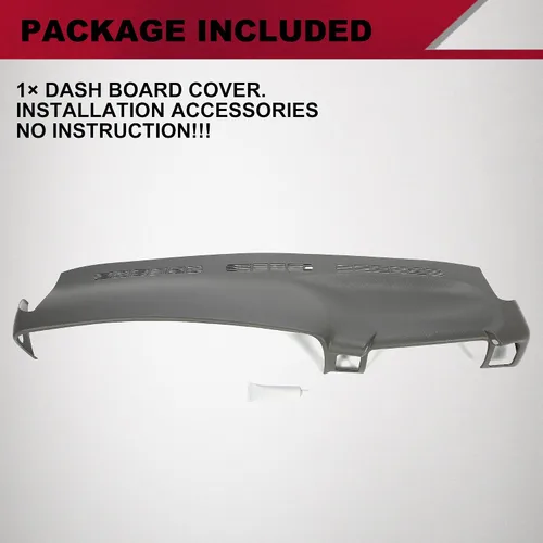Vista 6 de HECASA Cubierta moldeada para tablero de salpicadero, color gris oscuro, compatible con Chevrolet Silverado GMC Sierra 1999-2007