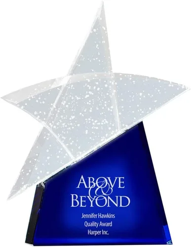 Vista 7 de Baudville Trofeo grabado personalizado - Alabanza brillante - Premio de cristal - Padre