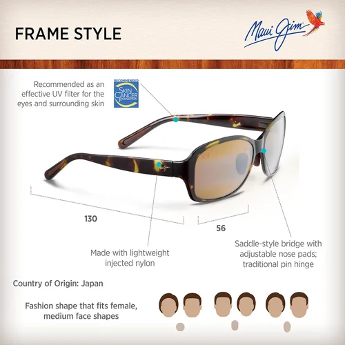 Vista 6 de Maui Jim Gafas de sol Koki Beach Fashion para mujer