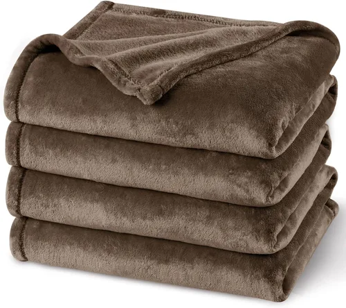 Vista 49 de PHF - Manta de forro polar, tamaño King, 120 x 4.23 – 10.58 oz, ligera, cálida, color beige