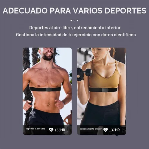 Vista 7 de Heart Rate Monitor Chest Strap Bluetooth ANT+ IP67 Waterproof