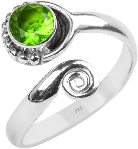 Vista 38 de Anillo de dedo del pie de piedra preciosa de plata de ley 925, joyería para el cuerpo, anillo de dedo del pie de la mano de la mano de la piedra