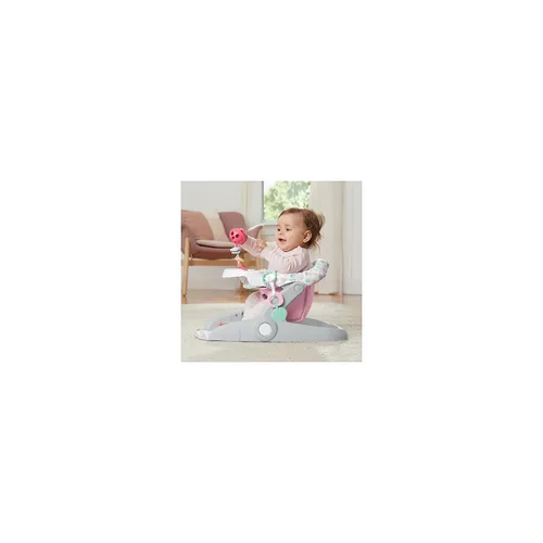 Vista 5 de Summer Infant Asiento de Piso de 3 Posiciones para Aprender a Sentarse Etapas, Rosa Dulce-y-Agrio – Sienta al Bebé para Ver el Mundo – Asiento