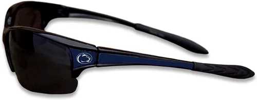 Vista 3 de Gafas de sol deportivas negras estilo élite con logotipo en las esquinas