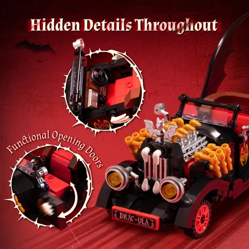 Vista 4 de PANTASY Vampire Hot Rod - Juego de construcción gótica de Halloween