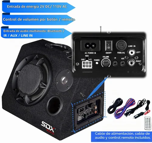 Vista 3 de Altavoz Bluetooth del gabinete del taller, reproductor de música digital