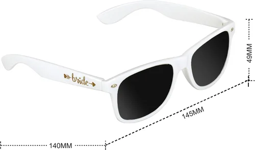 Vista 4 de LADY&HOME Recuerdos de despedida de soltera suministros para despedida de soltera, 10 gafas de sol para boda