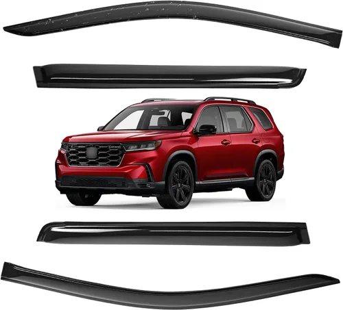 Vista 189 de Viseras para ventanas para Mazda 3 Sedán 4 puertas 2004 2005 2006 2007 2008 2009 estilo JDM Mugen, deflector de viento, protector solar y de lluvia