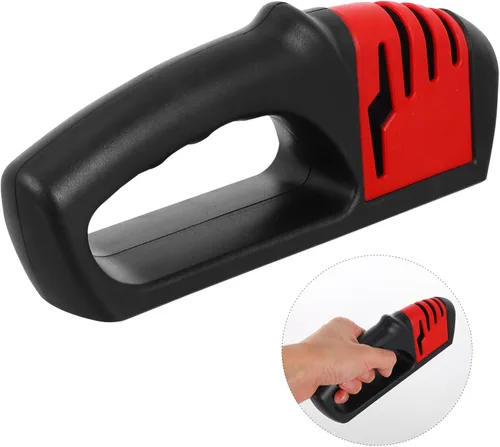 Vista 9 de Tofficu Accesorios para afilar cuchillas, herramienta resistente para afilar cuchillos de 4 etapas, fácil de usar para el hogar