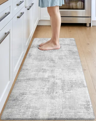 Vista 22 de DEXI Alfombrillas de cocina acolchadas antifatiga 23 x 86 pulgadas, color Azul