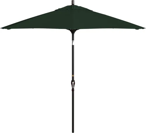 Vista 20 de California Umbrella Paraguas redondo de aluminio del mercado de 9', elevación de manivela, inclinación del botón, poste de bronce Azul (Air Blue)
